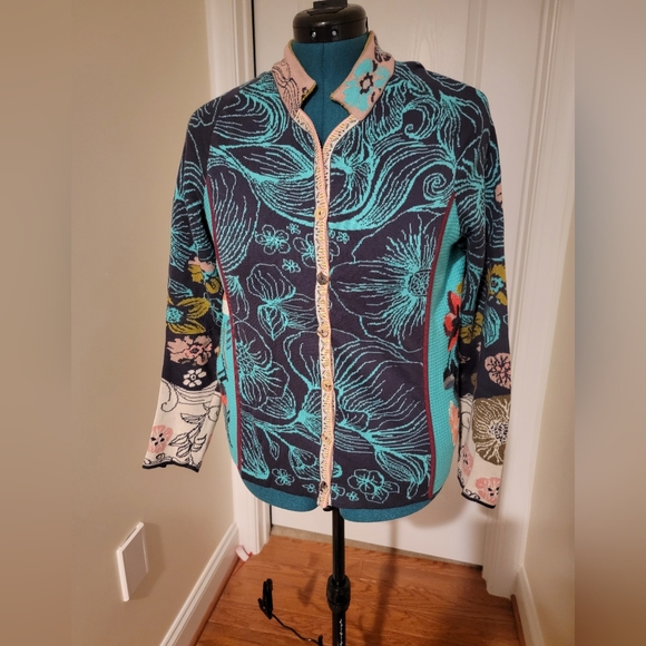 EUC Ivko Fitted Cardigan 42/XL - Picture 1 of 11